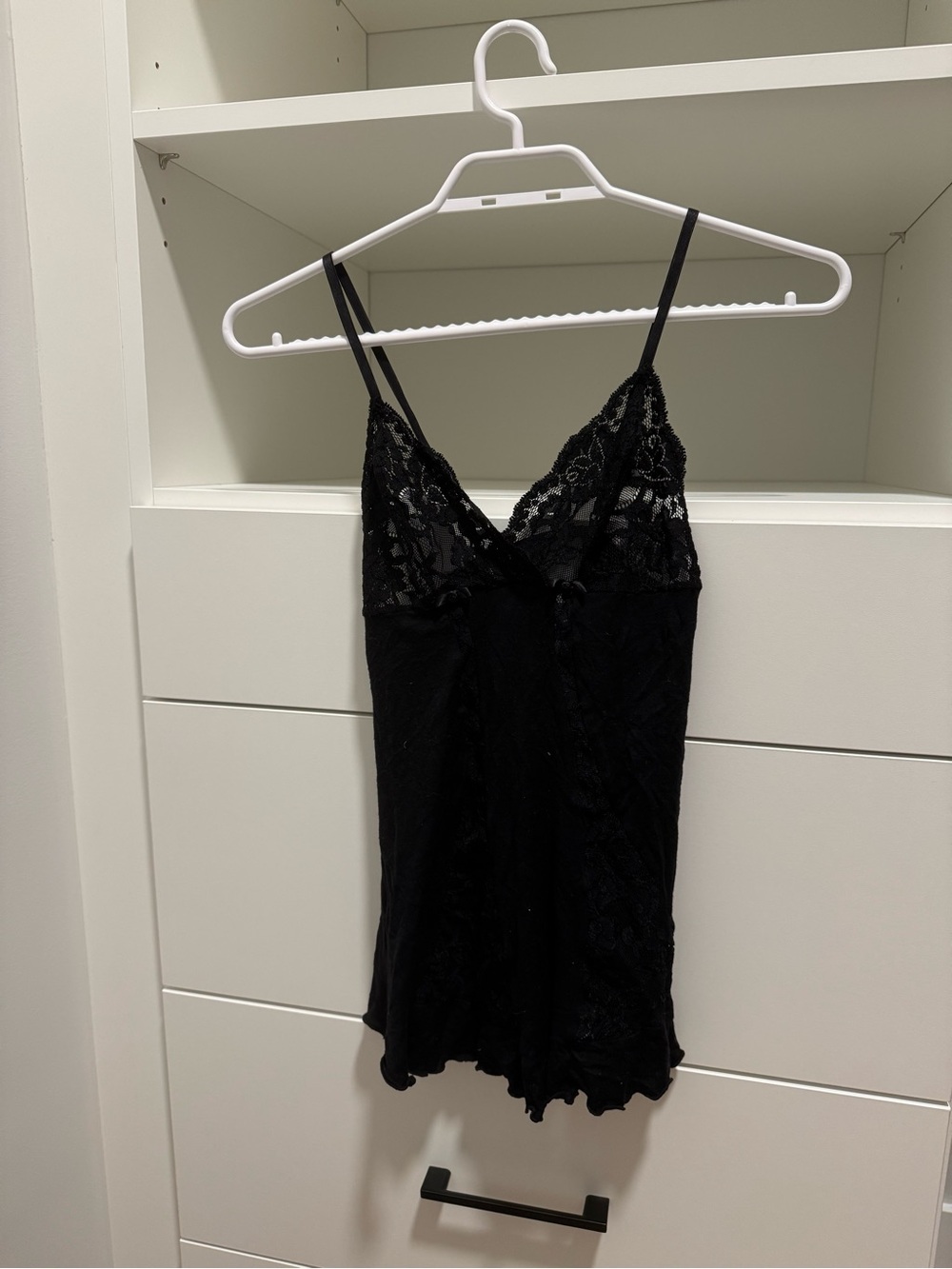 Shirley of Hollywood Black Lace Lingerie Top Small